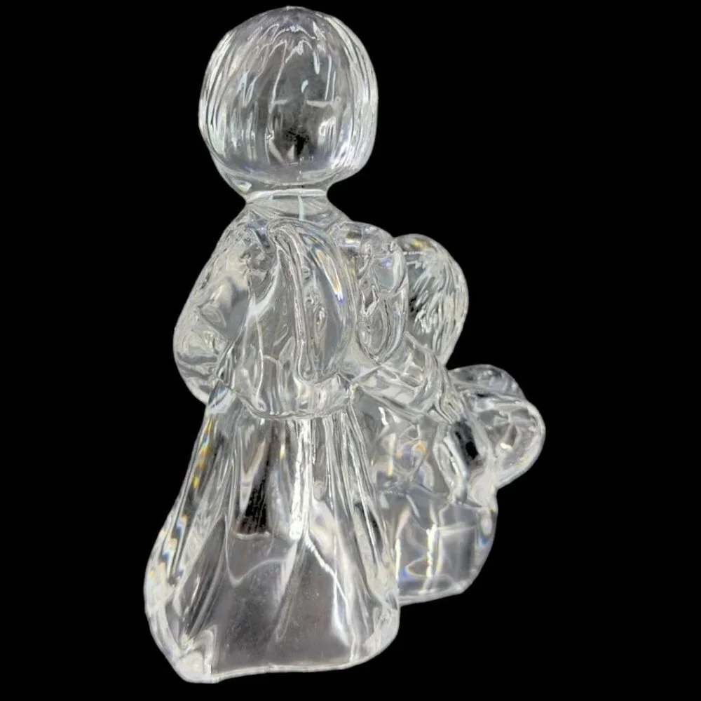 R.O.C Vtg Crystal Mother & Child Figurine Sculpture